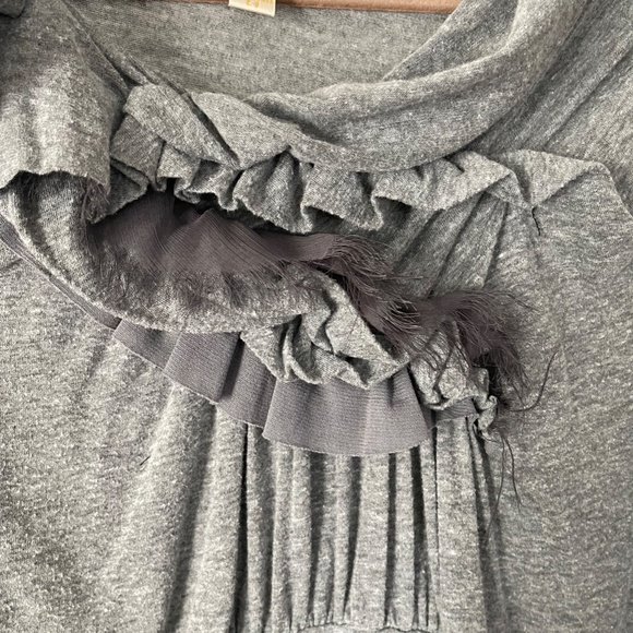 Anthropologie Ric Rac Rosette Ruched Top - Picture 7 of 9